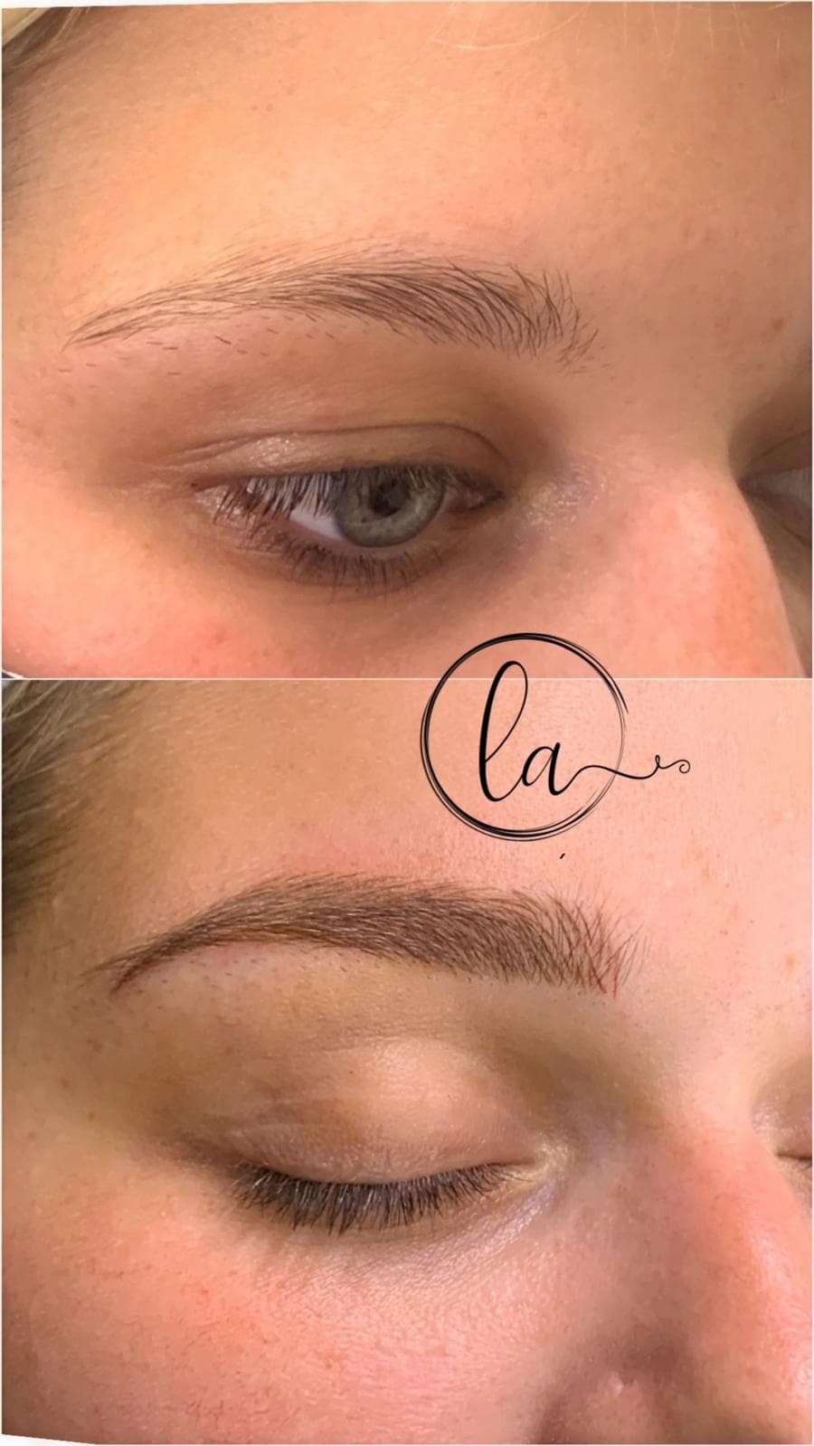 Antes y después microblading — Laura Álvarez