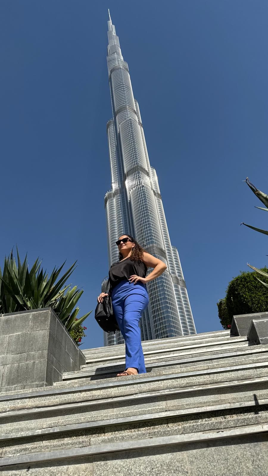Laura Álvarez en Burj Khalifa
