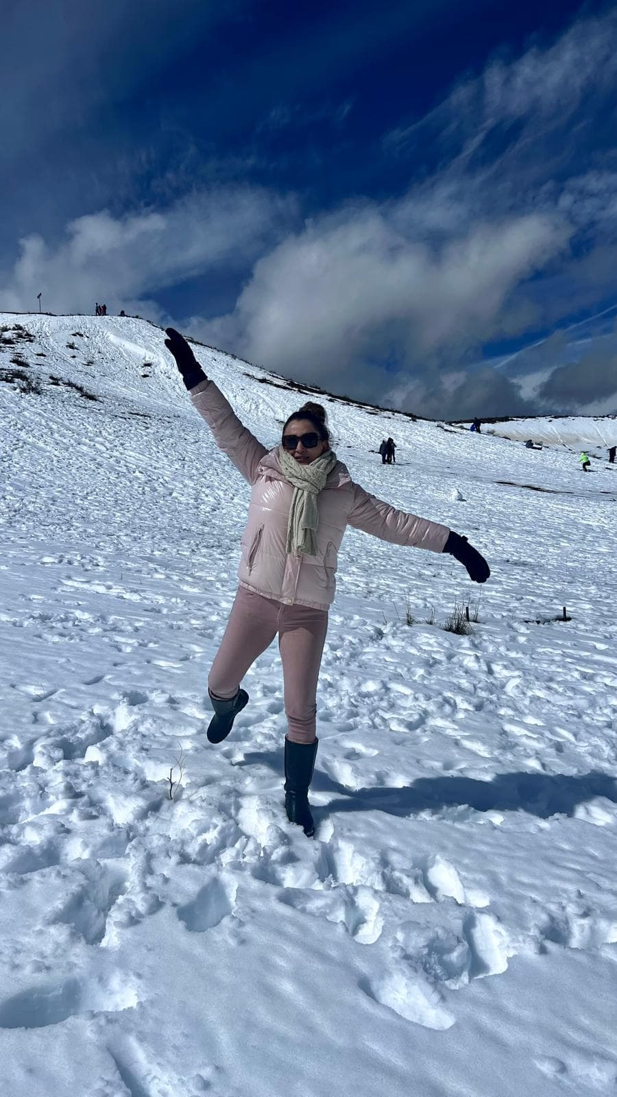 Laura Álvarez en Nieve
